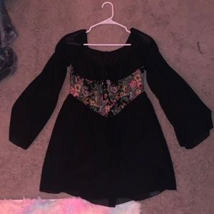 Black flowy dress